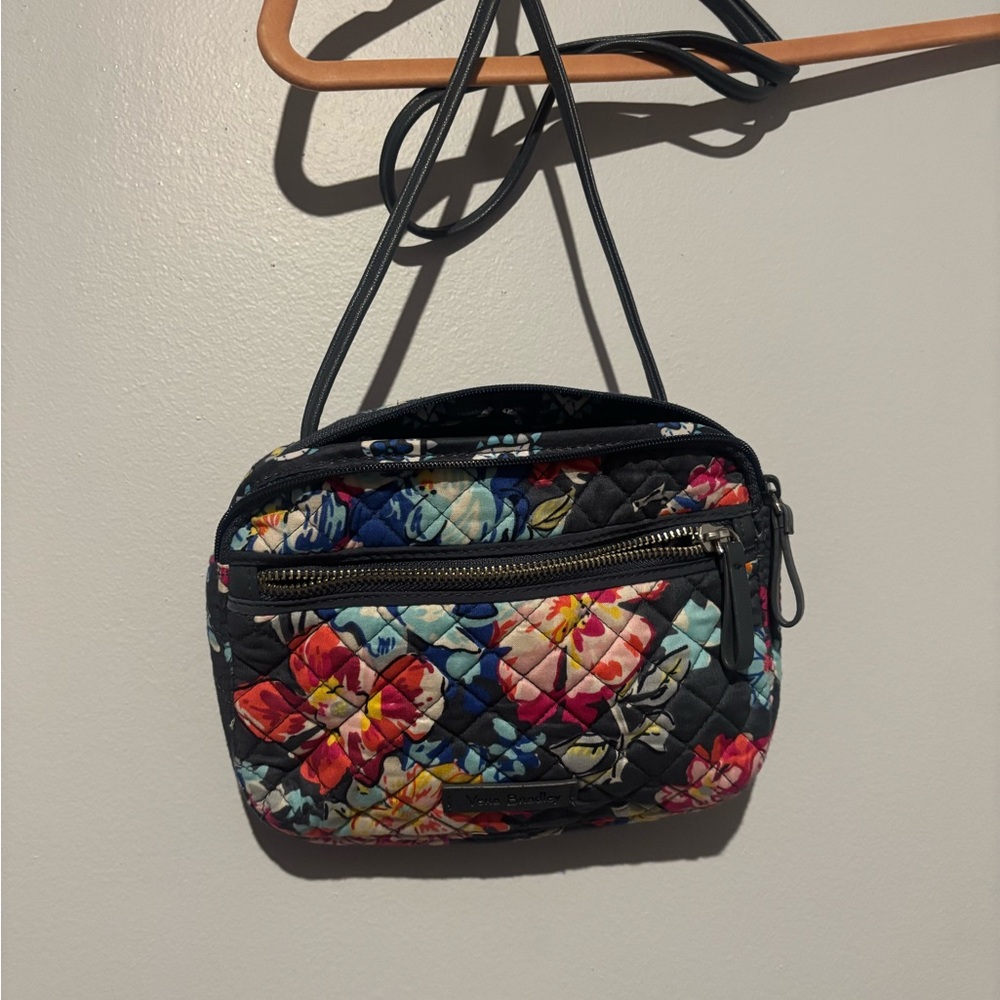 Vera Bradley Colorful Floral Quilted Crossbody Bag